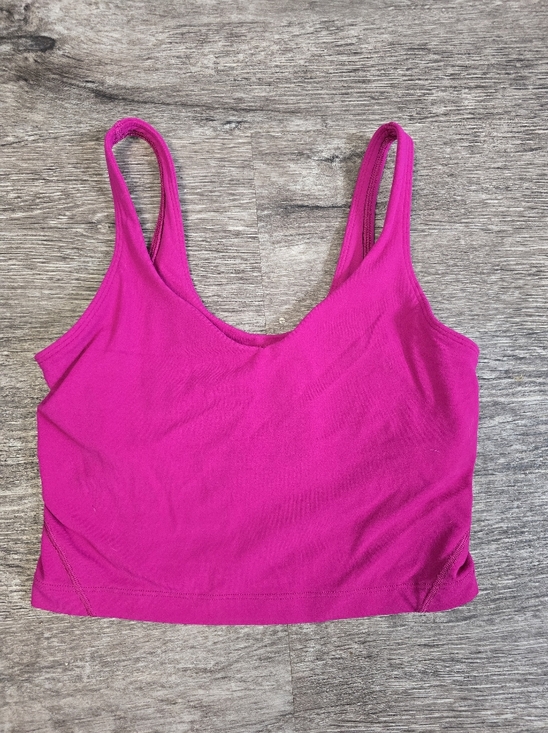 lululemon athletica Other - lululemon athletica Hot Pink Crop Sports Bra Tank